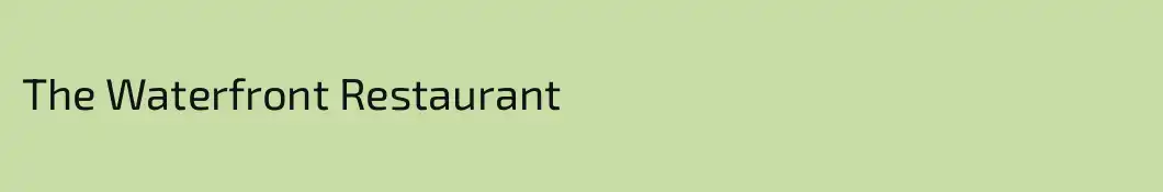 The Waterfront Restaurant